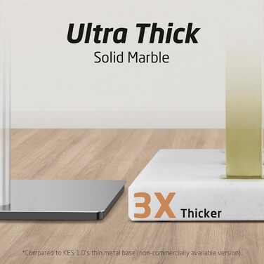 Вішалка для рушників KES, золотого кольору, тримач для рушників з 3 шт. ангами, окремостояча підставка для рушників, мармур та нержавіюча сталь 18/8, матове золото BTH217S3-BZ