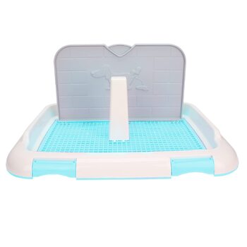 Туалет для собак SONK, сітчастий котячий парканчик для тренувального туалету для собак чоловічої статі та маленьких собак (синій)