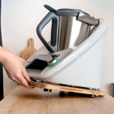 Розсувна дошка Virelia для Thermomix TM6 TM5 з деревини дуба FSC - Ковзаюча рухома дошка без зусиль - Thermomix Аксесуари для Thermomix TM6 TM5