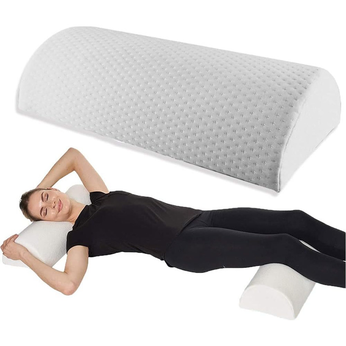Подушка для колін для тих, хто спить на боці, подушка для довгих ніг, подушка для колін, з піни з ефектом пам&39яті, може використовуватися як подушка для шиї, поперекової подушки, подушка для ніг, подушка для щиколоток, 50*20*10 см