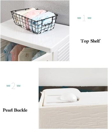 Кошики для зберігання Шафа для зберігання / ящик для зберігання Проста дитяча шафа Пластикові подвійні двері Сучасна мінімалістичн