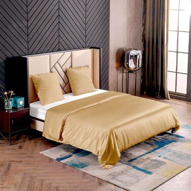 Комплект постільної білизни з 100 шовку THXSILK 4 шт. и, 2 підковдри 155 х 220 см і 2 наволочки 80 х 80 см, шовкова постільна біли