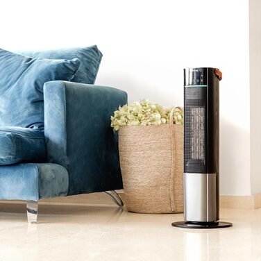Керамічний обігрівач Cecotec ReadyWarm 2070 Max, 2000 Вт, цифровий дисплей, сенсорне керування та пульт, осциляція 60, 3 режими, термостат, для приміщень до 20 м, таймер до 24 год