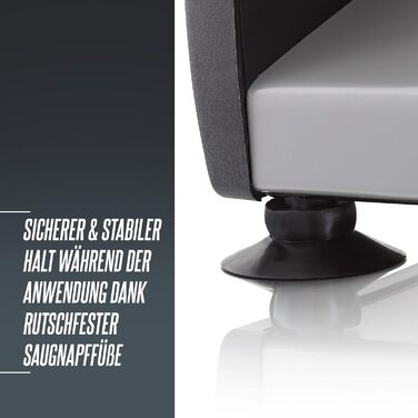 Металева харчова нарізка HEINRICHS, електрична хліборізка, нарізка ковбаси, круглий ніж з нержавіючої сталі (Ø19см), плавне регулювання товщини різання, інтегр. Запобіжний замок, 200 Вт Heinrich