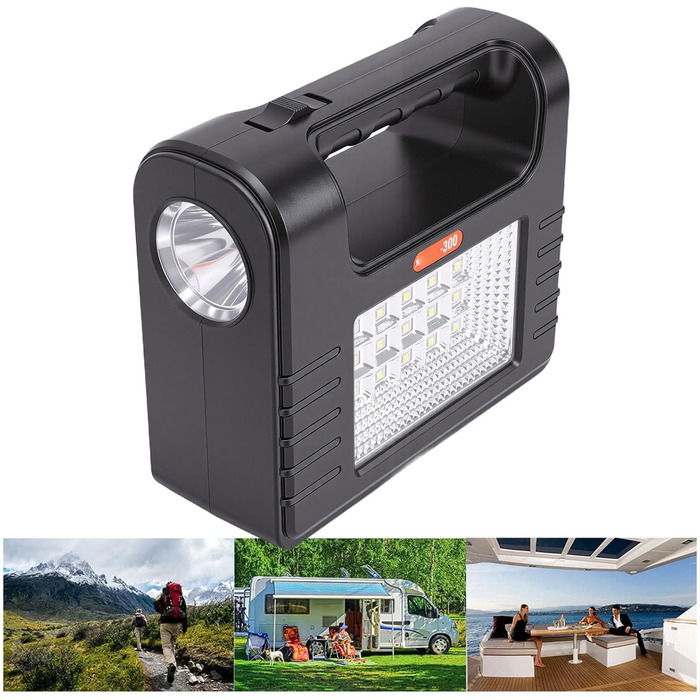 Сонячний кемпінговий ліхтар Topiky, портативний сонячний генератор зі світлом (3 лампочки), багатофункціональний аварійний ліхтар для випадків відключення електроенергії, кемпінгу на свіжому повітрі, дому, надзвичайних ситуацій