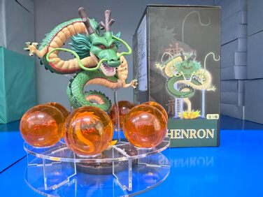 ЧИТАЙТЕ Набір фігурок ПВХ Shenron з кришталевої кулі ShenLong Ball Аніме-фігурка з 7 кульок 4,2 см і підставкою