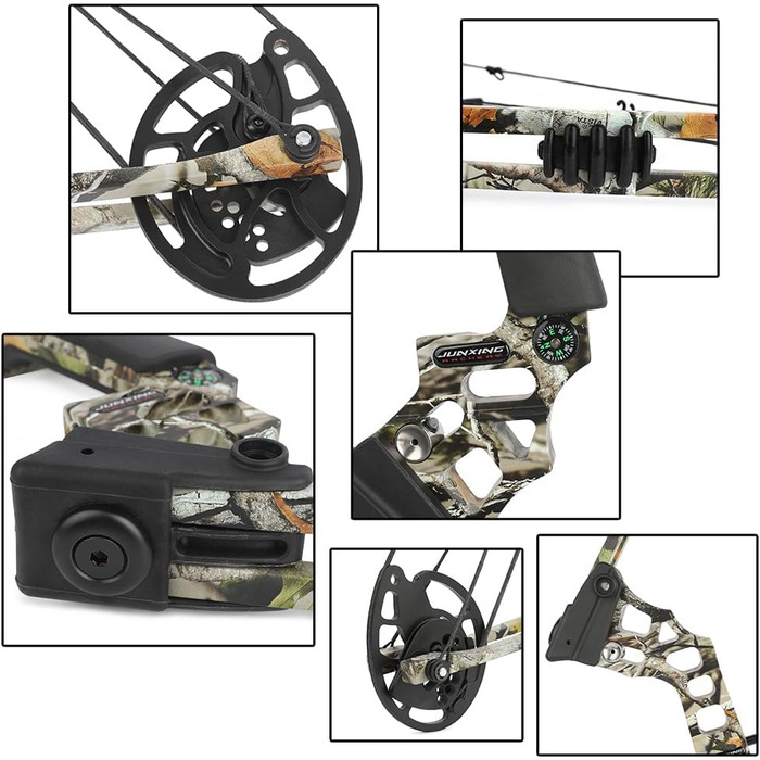 Набір складеного лука для дорослих початківців 20–70 lb – мисливський та спортивний лук з повним комплектом аксесуарів