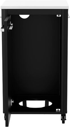 Вулична кухня cozze Висота 110 см Стільниця з нержавіючої сталі Модульна конструкція З місцем для зберігання та гачками Всепогодна та міцна Для печі для піци та гриля 90537