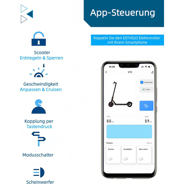 Електросамокат з пневматичними шинами, електричний самокат S3 PRO 20 км/год - нахил 15, запас ходу 30 км, вантажопідйомність 120 кг, подвійна гальмівна система, дисплей, застосунок, електросамокат для дорослих