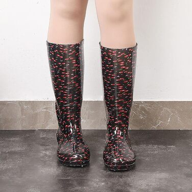 Чоловічі гумові чоботи Wellington до середини литки, зручні чоботи Челсі, водонепроникні, протиковзкі, гумові чоботи, садові черевики з ПВХ для походів, роботи у дворі, активного відпочинку на свіжому повітрі, розмір 37,5 EU F