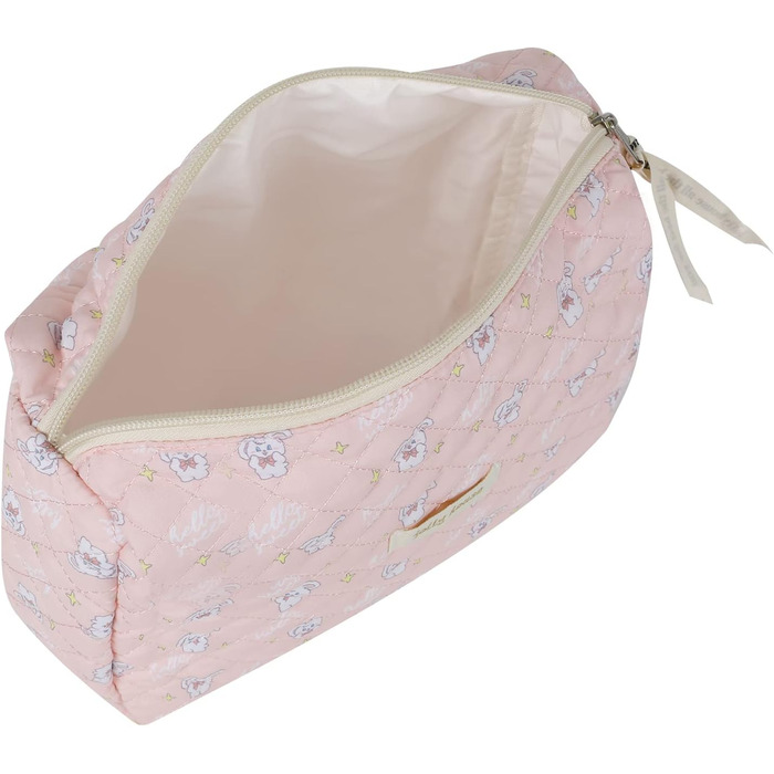Дорожня косметичка, стьобана туалетна сумка з красивим квітковим візерунком, косметичка великої місткості, портативна сумка для ма