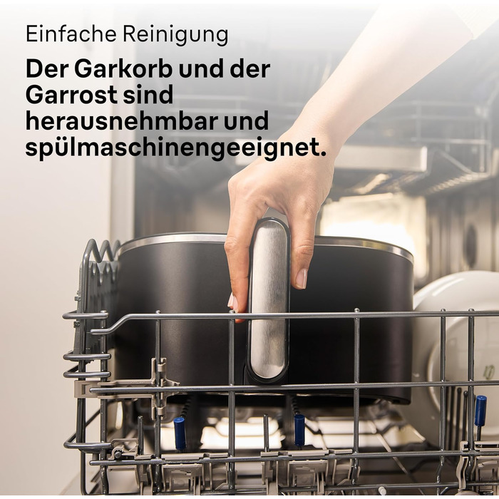 Аерофритюрниця Braun MultiFry 5 для здорового приготування страв, 8 програм, чаша 6 л без PFAS, 80-200 C, 1700 Вт, матово-чорна (HF 5034I BK)