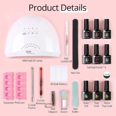 Стартовий набір UR SUGAR (6 кольорів, лампа)