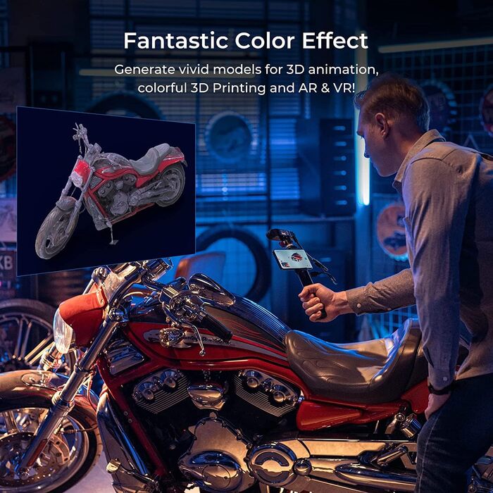 Сканер Creality CR-Scan Ferret 3D-сканер для 3D-друку та моделювання, ручний сканер зі швидкістю сканування 30 кадрів в секунду, т