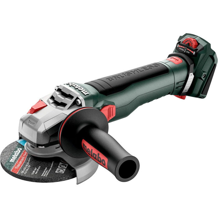 Акумуляторна кутова шліфувальна машина Metabo WVB 18 LT BL 11-125 Quick - 613057840 - 18 В - Шліфувальна машина з потужним безщітк