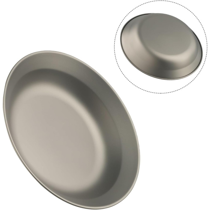 Миска для кемпінгу, надлегка, товщина стінки 0,5 мм, 500850 мл, штабелюється, можна мити в посудомийній машині для походів та приготування їжі на свіжому повітрі (850 мл)