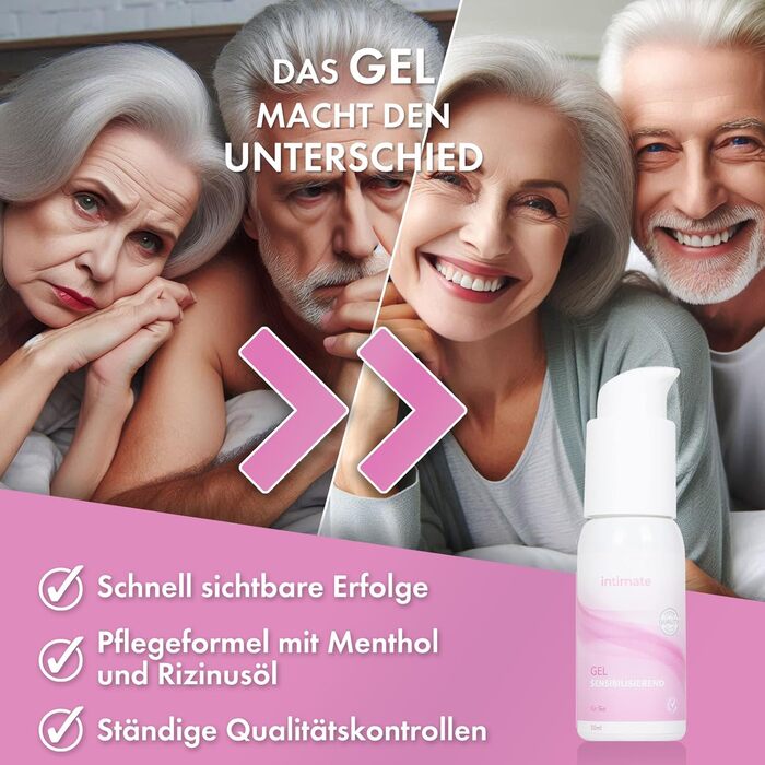 Гель-лубрикант Intimate Gel Sensibilisierend, 50 мл, для жінок у період менопаузи