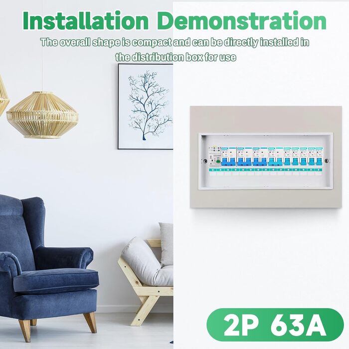 Автоматичний перемикач DEWIN, перемикач на DIN-рейку, подвійний автоматичний перемикач живлення ATS, електричний перемикач 2P 63A 220V