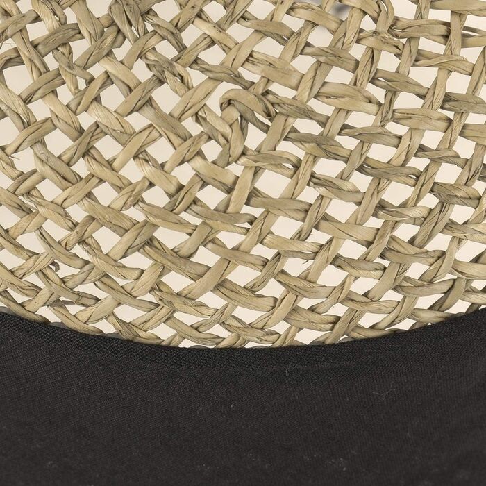 Солом&39яний капелюх Seeberger Talea Beach Seagrass для жінок - літній капелюх, капелюхи від сонця з стрічкою Grosgrain, оздоблення весна-літо, один розмір, чорний