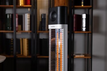 Інфрачервоний обігрівач - Енергозберігаючий радіаційний обігрівач - Сертифіковано TV/GS - Миттєве тепло будь-де - Окремостоячий пристрій - Електричний - Обігрівач для патіо з пультом дистанційного керування - Електричний обігрівач - 1700 Вт - 2 роки гаран