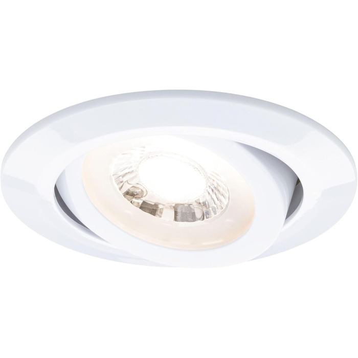 Набір вбудованих LED-світильників Paulmann 99995 (10 шт.), поворотні, 3-ступеневе димування, 82мм, 70, 10x4,8Вт, 10x450лм, 230В, 3000К, білий
