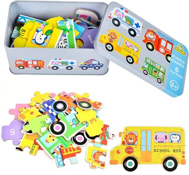 Дитячий пазл EKKONG, дерев&39яні іграшки для дітей, дерев&39яні пазли від 2 3 4 5 років, іграшки Монтессорі на Різдво, день народж