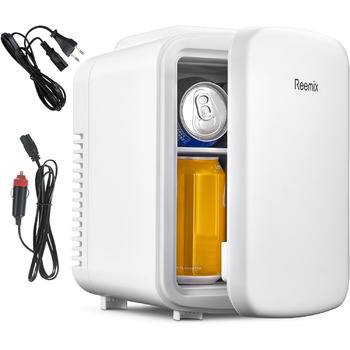 Міні-холодильник Reemix, 4 літри/6 банок, портативний персональний холодильник для догляду за шкірою, косметики, напоїв, їжі, ідеа