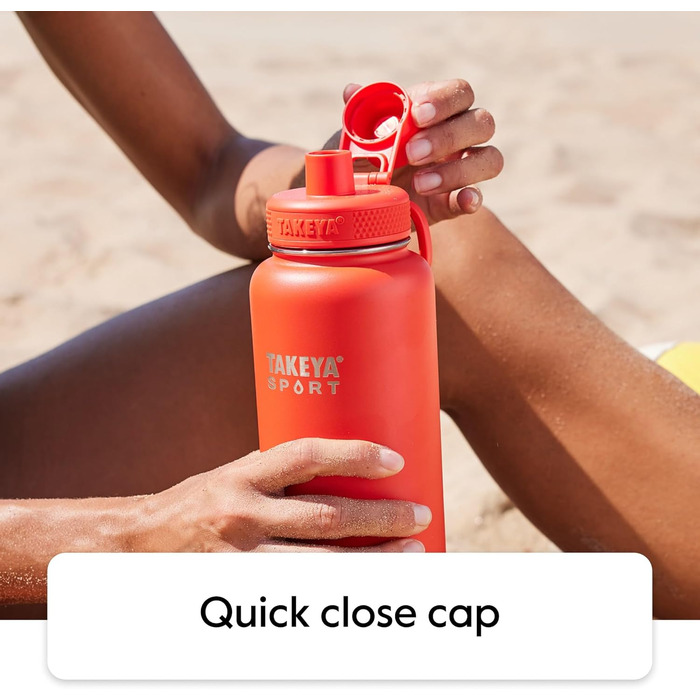 Виняткова якість, потрійна ізольована пляшка для води з нержавіючої сталі та міді, з кришкою з носиком, 1,8 л, Champion Blue Champ