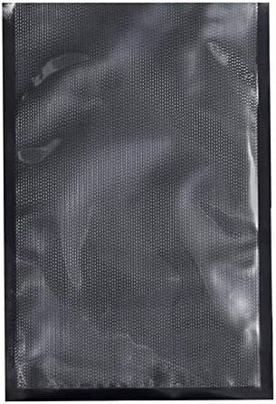 Вакуумні пакети Allpax 20 х 30 см - 50 шт. - чорні, прозорі з одного боку - підходять для вакууматорів інших брендів - з грубою, ребристою структурою 20 х 30 см, чорні/прозорі, 50 шт.