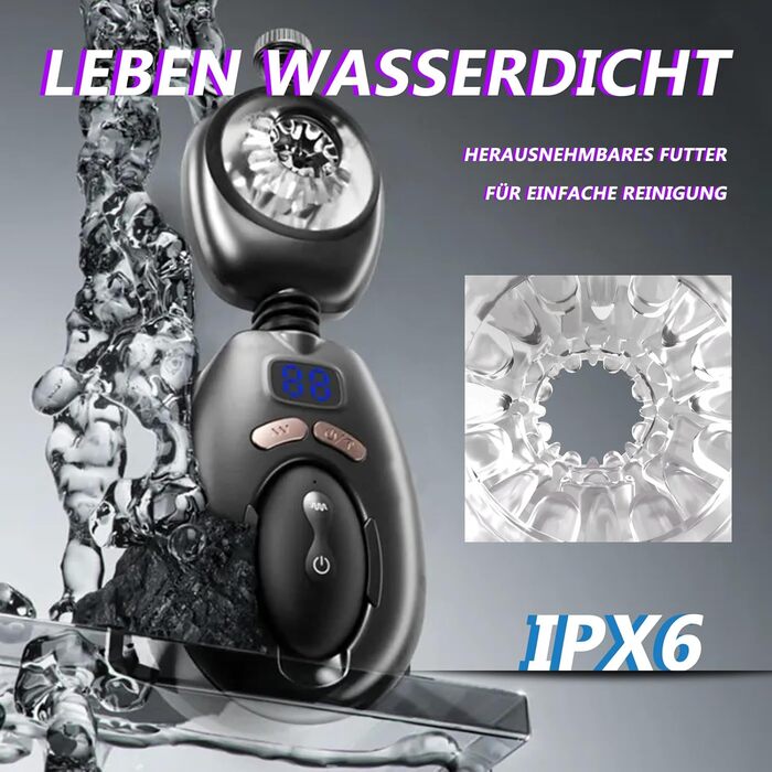 Мастурбатор ZYLEDW для чоловіків, з кріпленням на пояс, 9 режимів вібрації та 9 режимів руху вперед-назад, USB-C