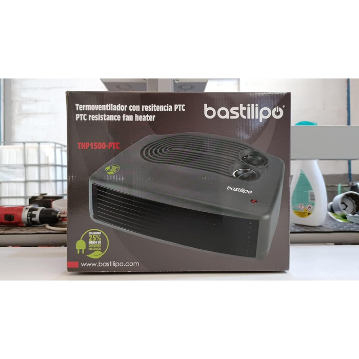 Горизонтальний вентилятор PTC преміум-графіт, 750/1500 Вт, термостат, 1500-PTC