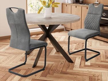 Обідні стільці JIEXI, комплект з 4 шт. , консольні стільці з високою спинкою, м&39які бічні стільці, стільці для вітальні, 150 кг (2 місця)