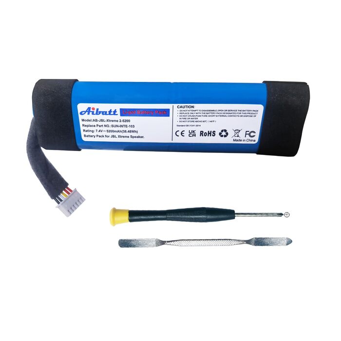 Замінний акумулятор ємністю 5200 мАг для Bluetooth-колонок JBL Xtreme 2, Xtreme2, XTREME2BLKAM, XTREME2BLUAM, замінний акумулятор для JBL SUN-INTE-103, акумулятор 21NR19/66-2. Замінний акумулятор для JBL Xtreme 2