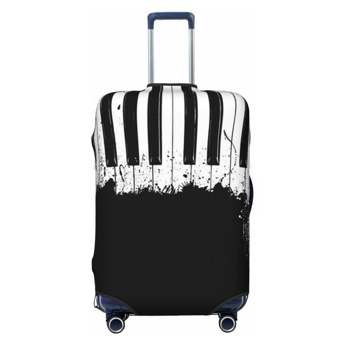 Чохол для валізи Клавiєр, міцний захист для багажу розміром 45.7-81.3 см, малий, чорний