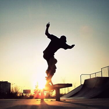 Унісекс - дорослі 3108-1 Скейтборд L Череп