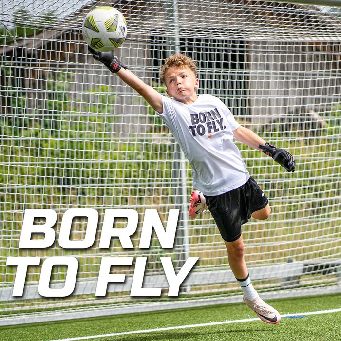 Воротарські рукавички GRIPMODE для дітей, юніорські, червоні 2.0 - Воротарські рукавички з великою ловною поверхнею - Футбольні воротарські рукавички з 3-міліметровим латексом Griptec для додаткового зчеплення - Розмір 4-6 6 Junior Red 2.0