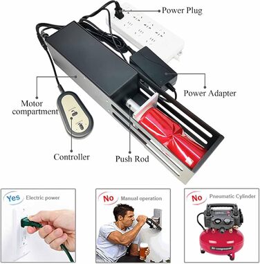 Електрична дробарка металевих банок SACLMD, потужна електрична дробарка для банок, автоматична електрична дробарка для банок