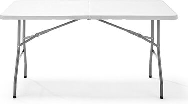 Складаний кемпінговий стіл Blumixx 180x74x74 - Легкий складаний стіл з ручкою для перенесення, всепогодний садовий стіл, складний фуршетний стіл для кемпінгу, саду, балкону, фестивалю та використання на свіжому повітрі - всепогодний, стабільний та легкий,