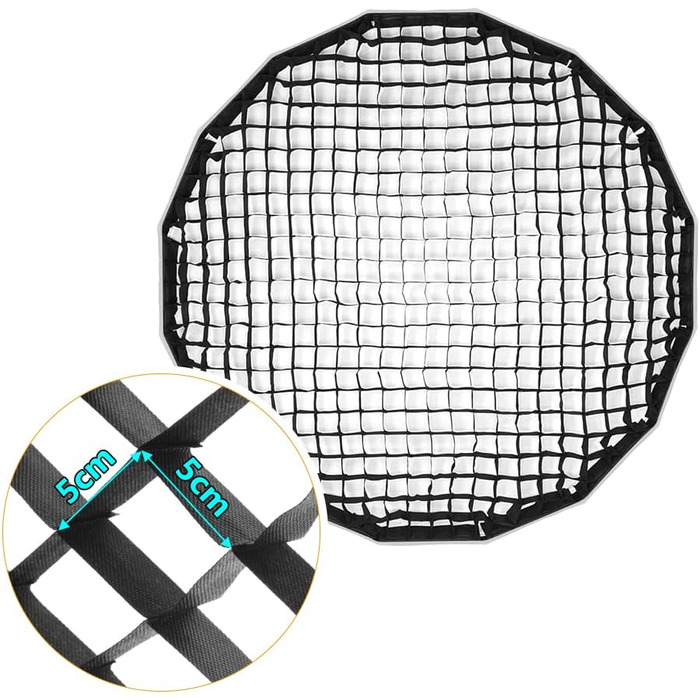 См/47 дюймів Softbox Honeycomb Grid 16 Robs Depth Photography Parabolic Softbox Grid для фотостудії, 120