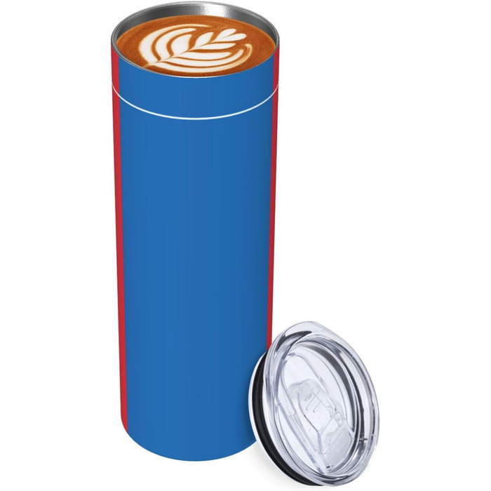 Кухоль з прямою трубочкою, дизайн монгольський прапор, друкований, дорожній кухоль, підходить для кемпінгу, офісу та дому, 590 мл