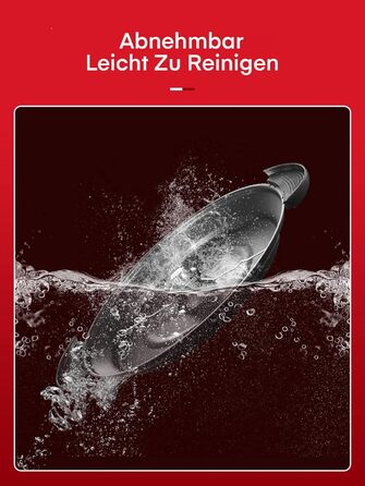Машина для попкорну FOHERE, 5.5-літрова машина для дому, машина для попкорну з цукром, олією, маслом, антипригарним покриттям і знімною нагрівальною поверхнею, тиша та швидкість, велика кришка як миска для подачі червона