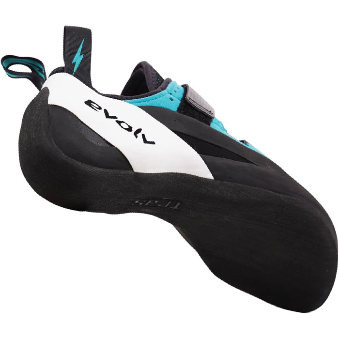 Чоловіче скелелазіння Evolv Geshido, боулдерингове взуття, 41 EU, чорне, синьо-зелене, біле