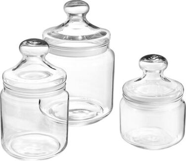 Набір банок Luminarc Club 3 шт., 0.5, 0.75 та 1 л