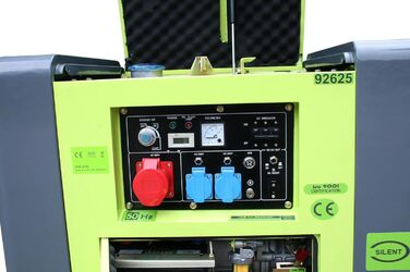 Електричний дизельний генератор Varan Motors 92625, звукоізольований, тип Panda, генератор потужності, 400 В 230 В, 6,25 кВА