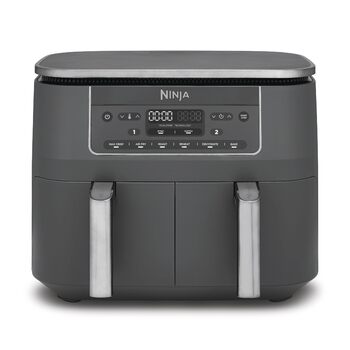 Цифрова аерофритюрниця Ninja Dual Zone, 7,6 л, 6-в-1, металік