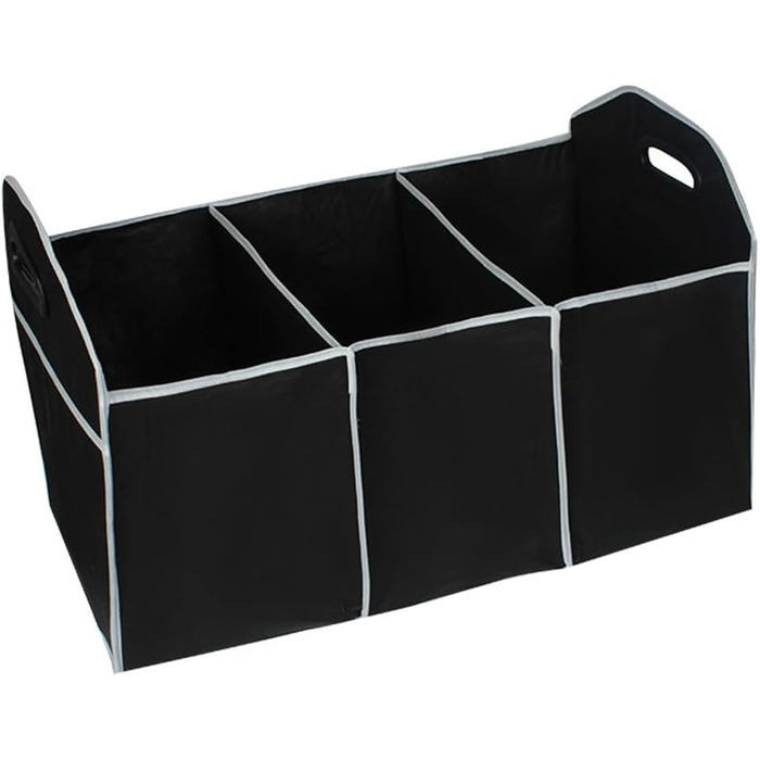 Органайзер для багажника, універсальна складана сумка для зберігання, автомобільний вантажний органайзер з 3 відділеннями, портативне рішення для зберігання речей в авто для позашляховиків, пікапів, фургонів, седанів, аксесуари для автомобілів