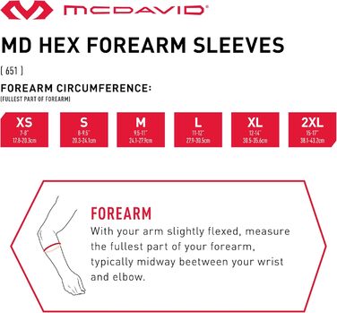 Захисні щитки для передпліччя McDavid HexPad 651 S чорні/прозорі