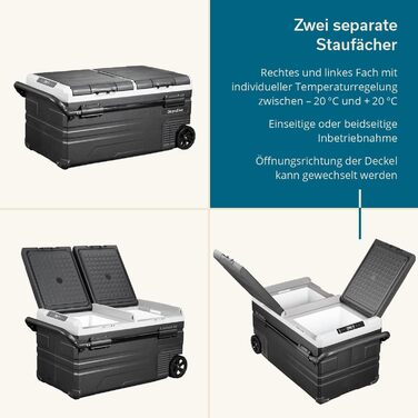 Морозильна камера Skandika для автомобіля від 35 до 55 л 10 до -20 C компресорна холодильна камера з перегородкою, безшумна, екоре