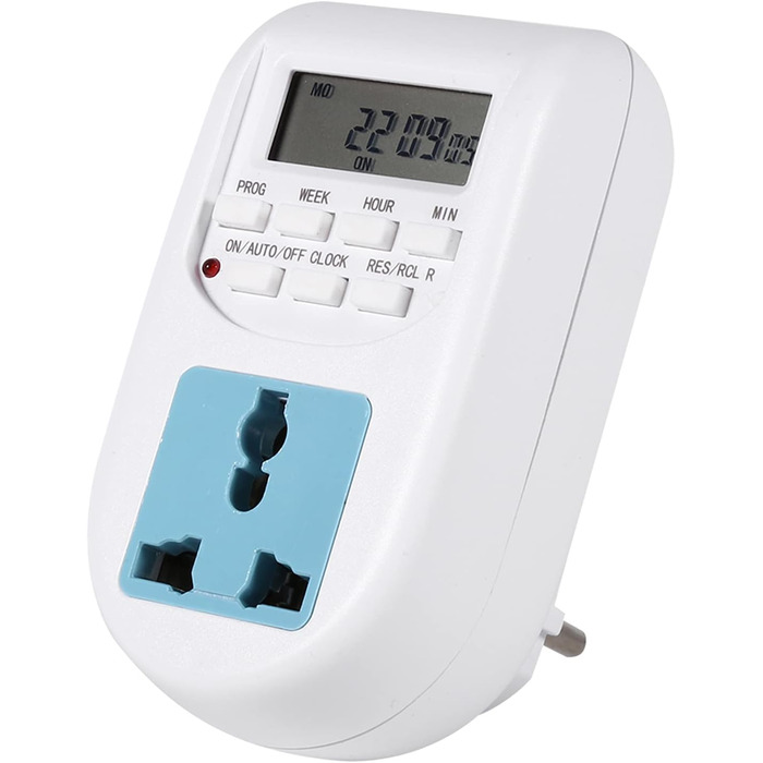 Енергозберігаюча розетка, великий РК-дисплей, таймер розетки з прихованими кнопками для водонагрівачів, кондиціонерів
