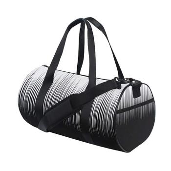 Спортивна сумка в чорно-білу клітинку, з міцної тканини, дорожня сумка, сумка на вихідні, універсальна сумка для чоловіків та жінок, для спорту та подорожей